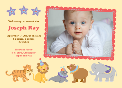 baby birth announcements