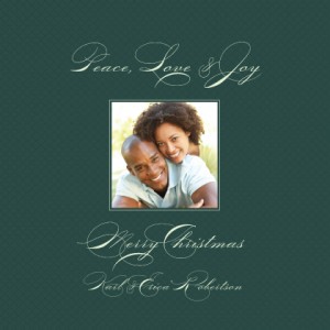 Peace Love Joy Christmas Card