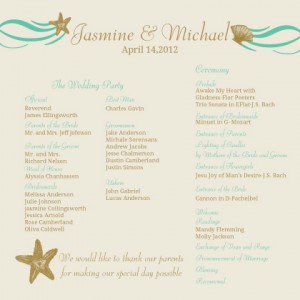 wedding-program