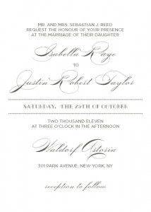 wedding invitation samples