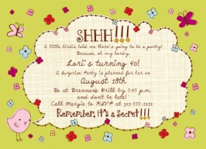 personalized party invitations