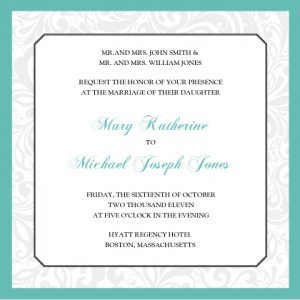 Sample wedding invitations divorced parents
