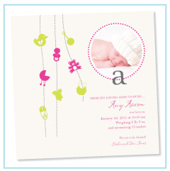 Baby Girl Birth Announcements